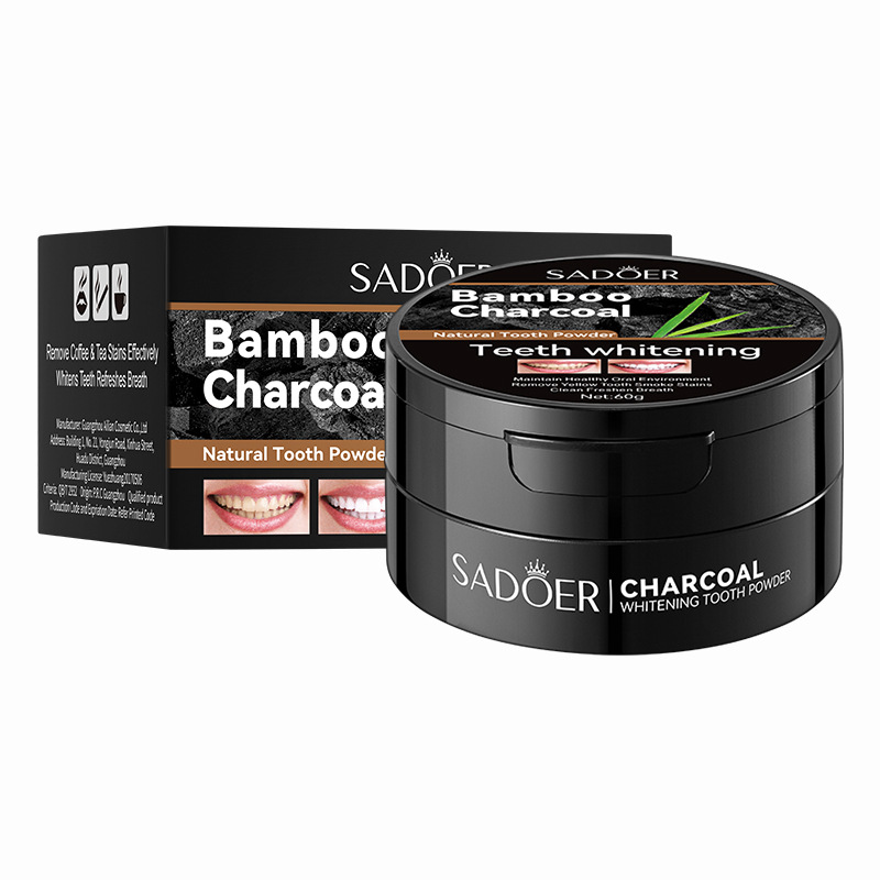 Activated Charcoal Powder - 60g Tooth Whitening Powder Activated Bamboo