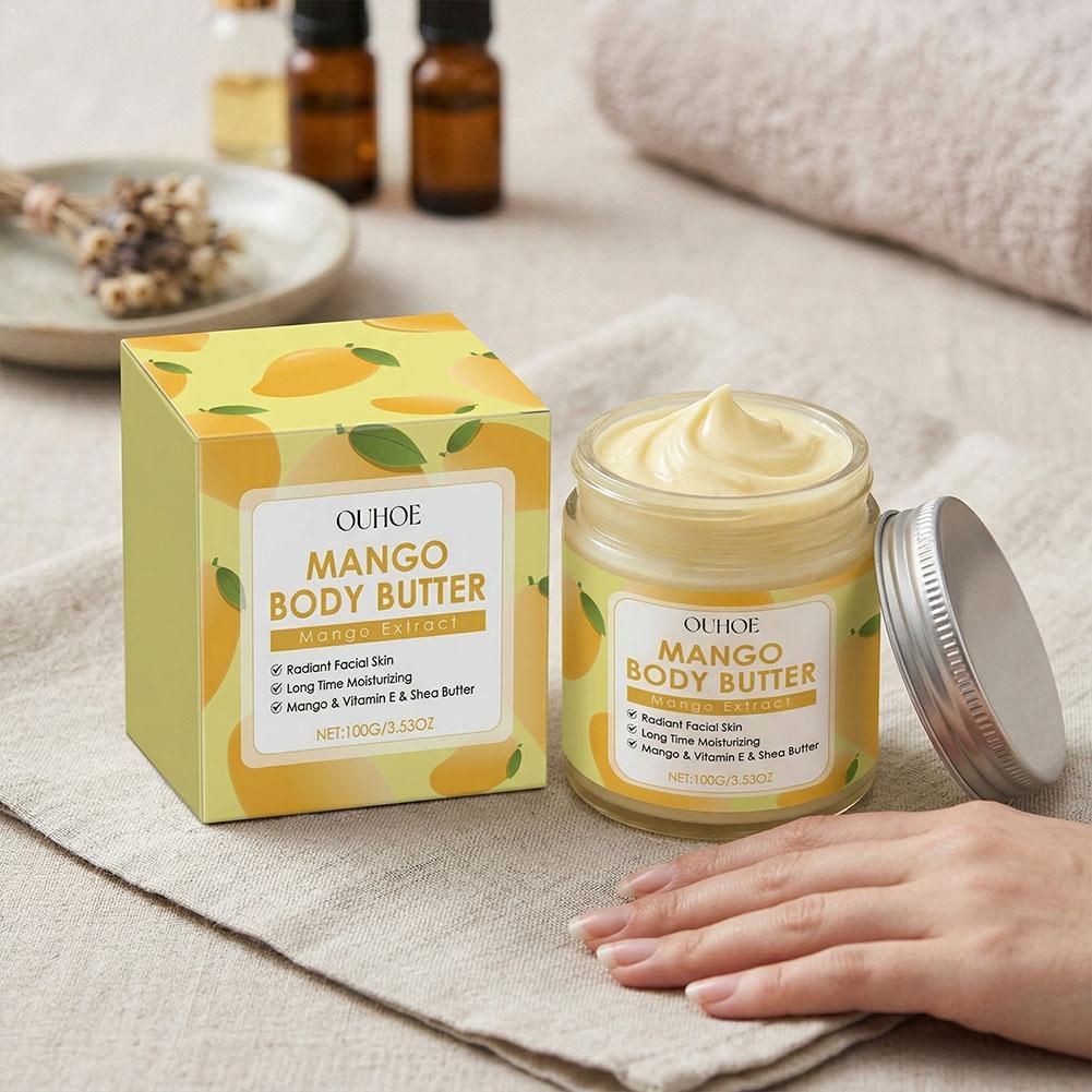 Shea Butter Raw - Mango Body Butter Soothes Dry Skin
