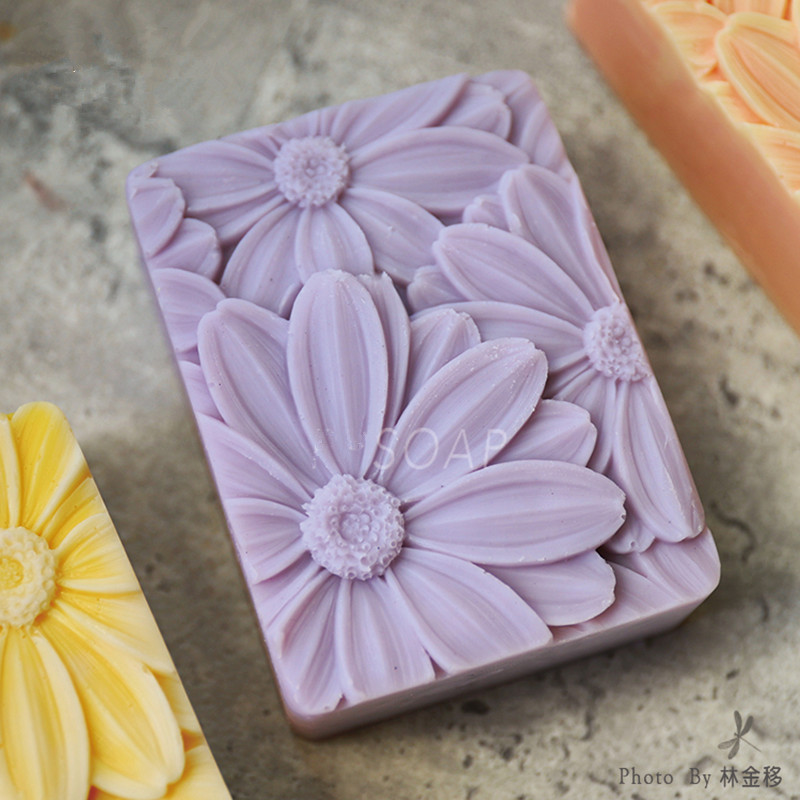 Soap Making Book - Newest!!!3d Elegant Sunflower Soap Mold Rectangle