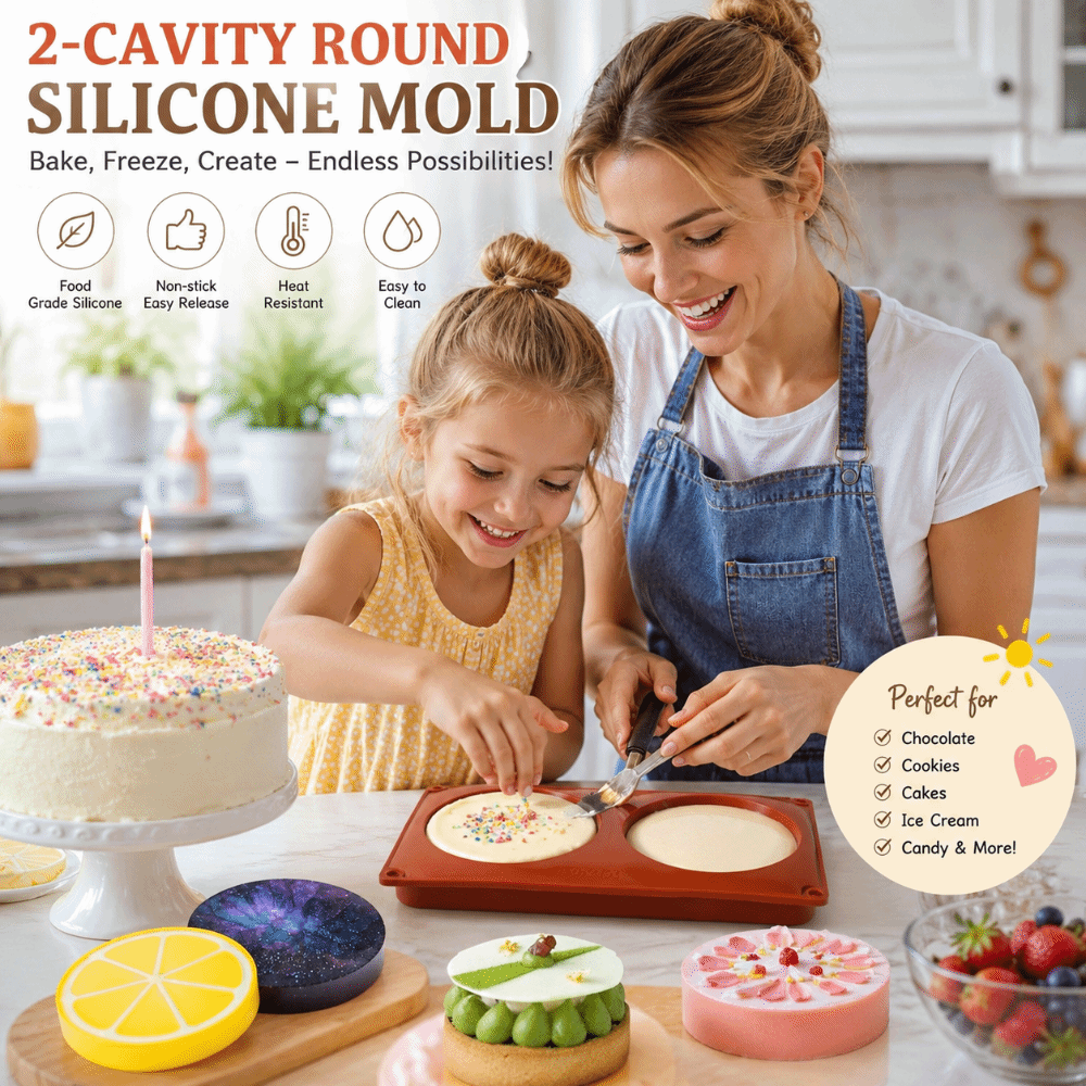 Soap Making Gloves - Cylinder Shaped Silicone Baking Mold Large