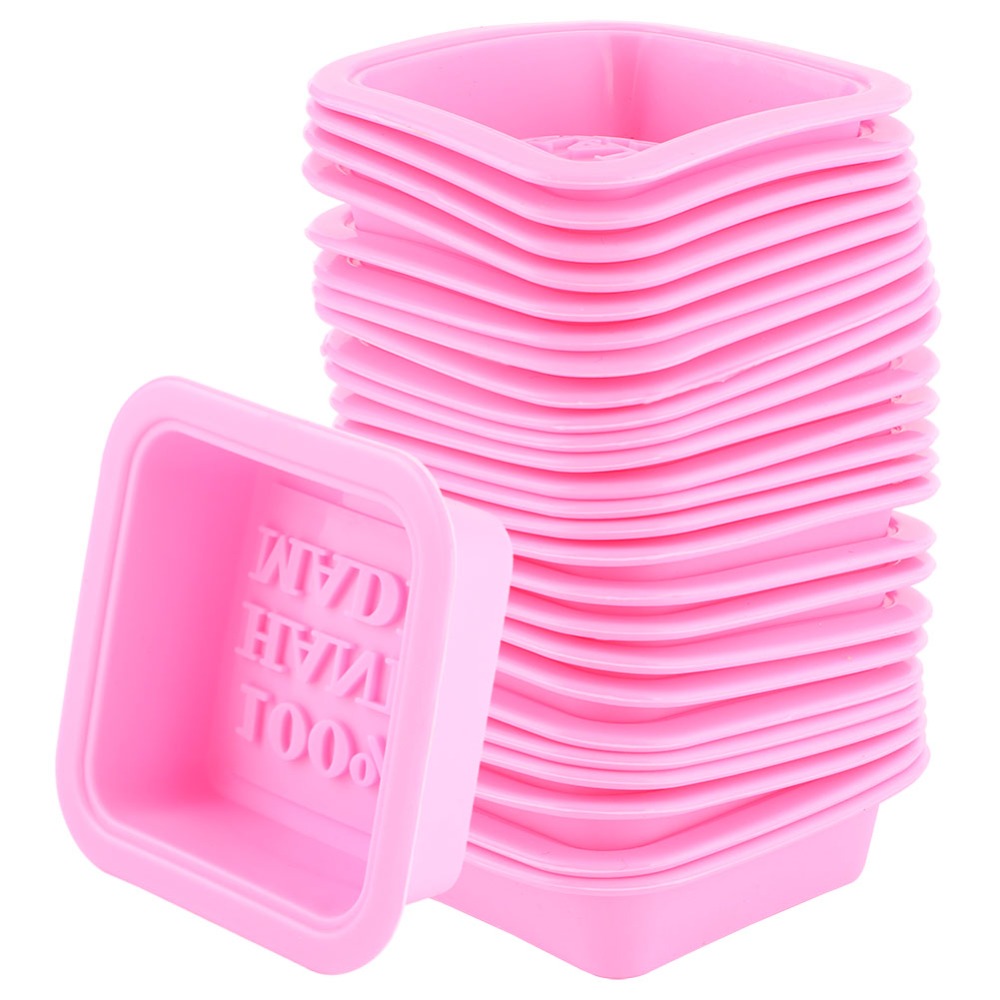 Soap Making Bar - 25PCS Reusable Silicone Silicone Soap Mold