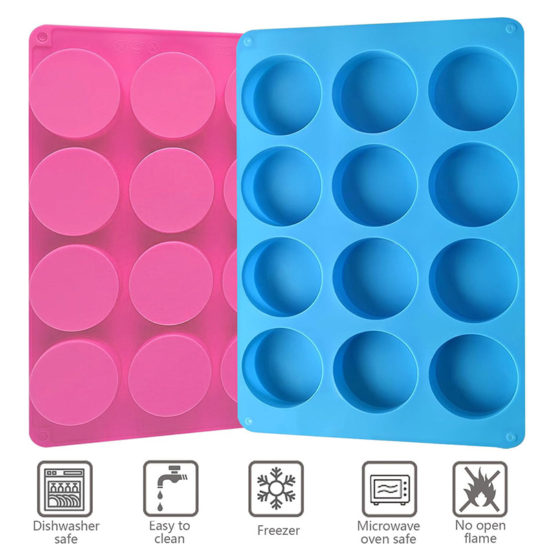 Round Silicone Molds 12-Cavity - Soap Making Gloves review and price