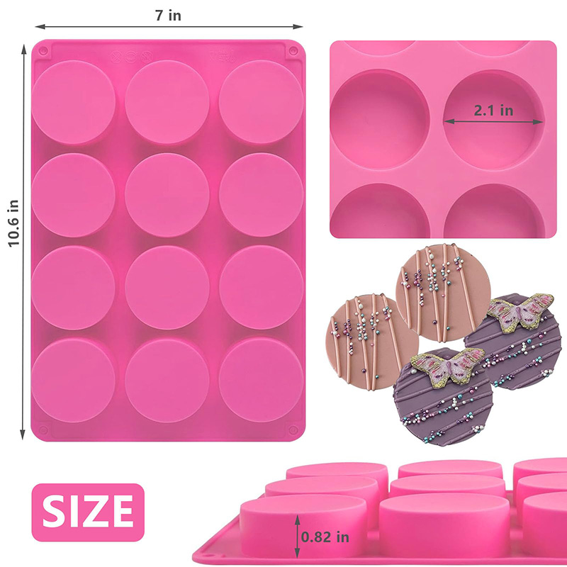 Round Silicone Molds 12-Cavity - Soap Making Gloves review and price