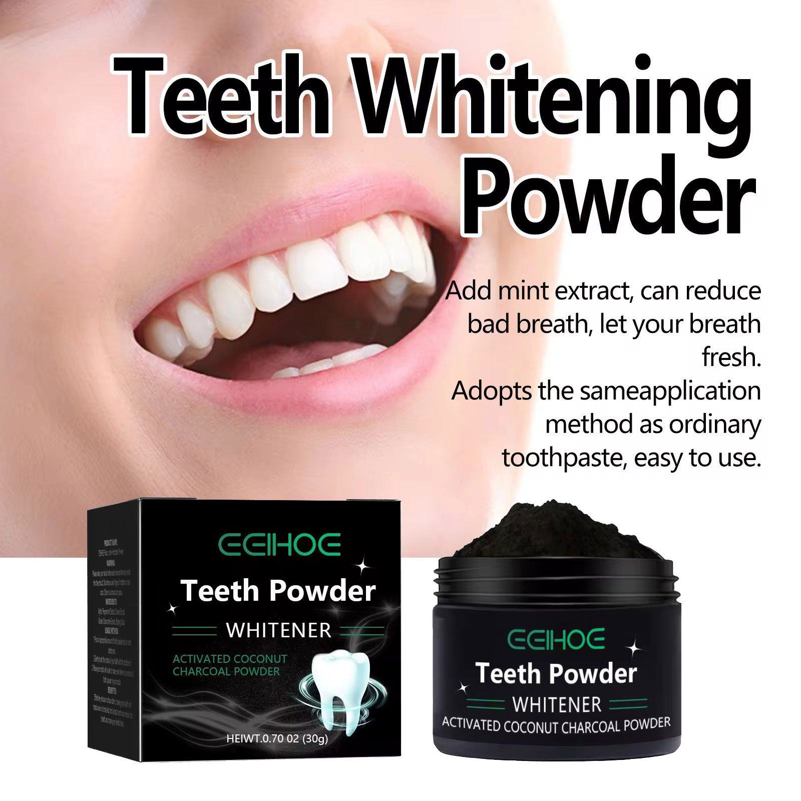EELHOE Charcoal Powder for Tee - Activated Charcoal Powder review and price