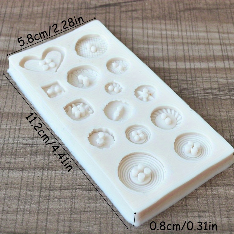 Buttons Shape Silicone Mold Si - Soap Making Gloves review and price