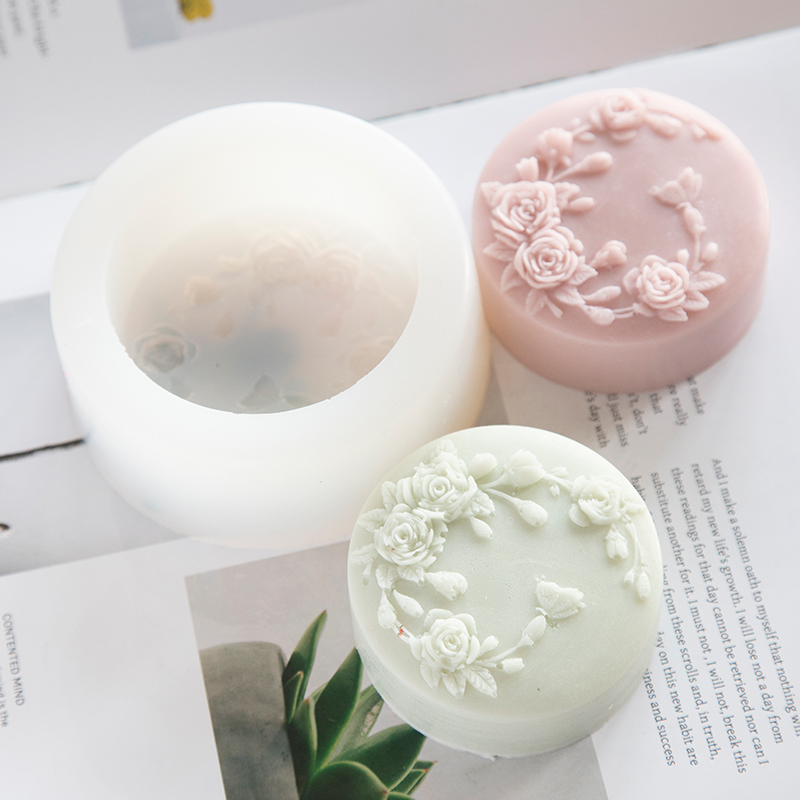 Round Shape Rose Flower Handma - Soap Making Book review and price