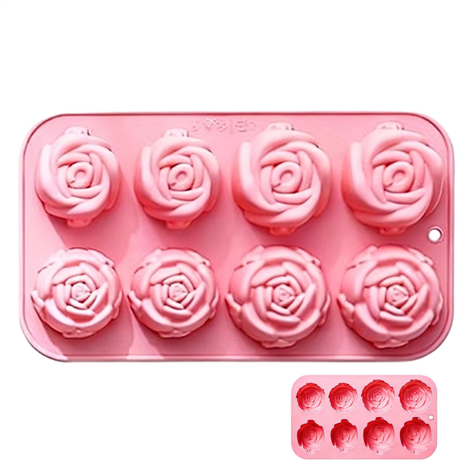 8 Holes Rose Flower Silicone M - Soap Making In Home review and price