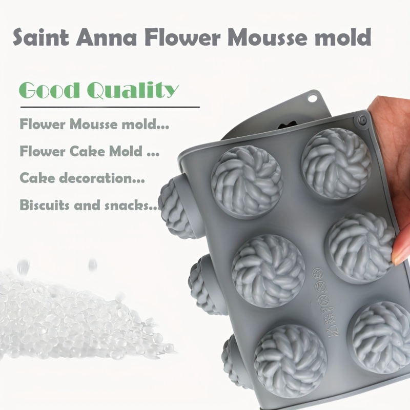 1Pc Cake Mold Santa Ana Floral - Soap Making Raw Material review and price