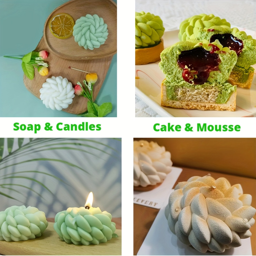 1Pc Cake Mold Santa Ana Floral - Soap Making Raw Material review and price